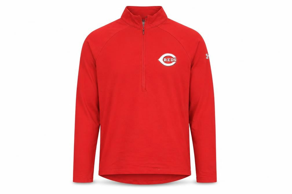 Under Armour Men's Red 1/4 Zip HeatGear Sweatshirt Size M