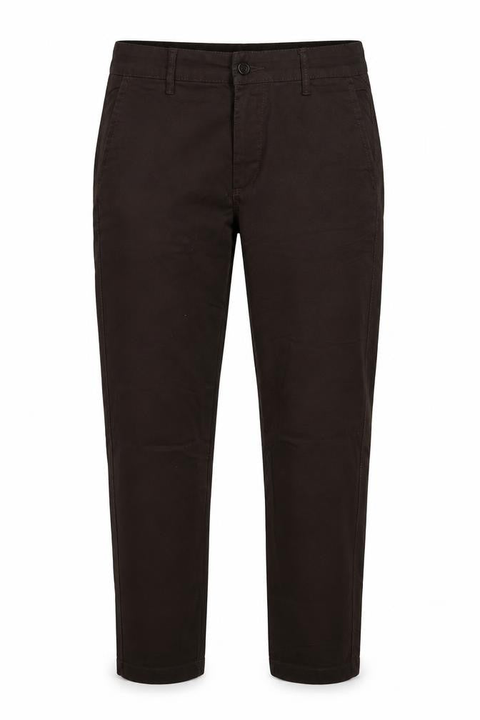 Malloy Women’s Brown Chino Trousers Size 12 Stretch Cotton Blend