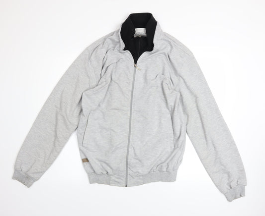 Abercrombie & Fitch Men's Grey Full Zip Sweatshirt L Regular Fit