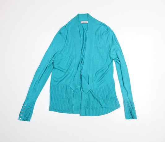 Marks and Spencer Women’s Blue Long Sleeve Open Knit Cardigan Size 14