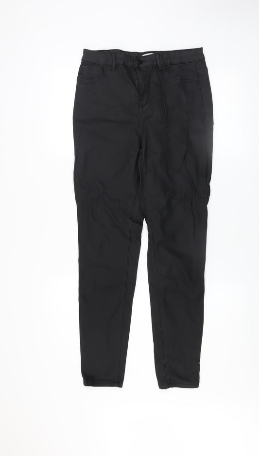 Gallery Womens Black Slim Fit Stretch Trousers Size 14