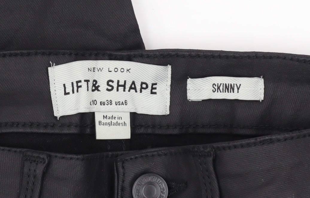 New Look Women Black Skinny Lift & Shape Jeggings Size 10