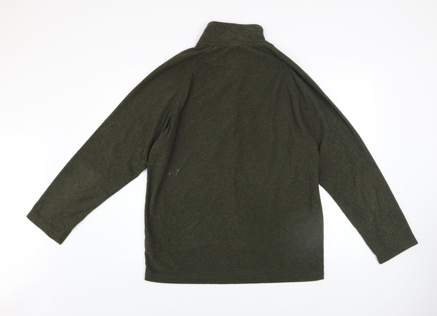 Trespass Men's Green XL 1/4 Zip Fleece Sweatshirt