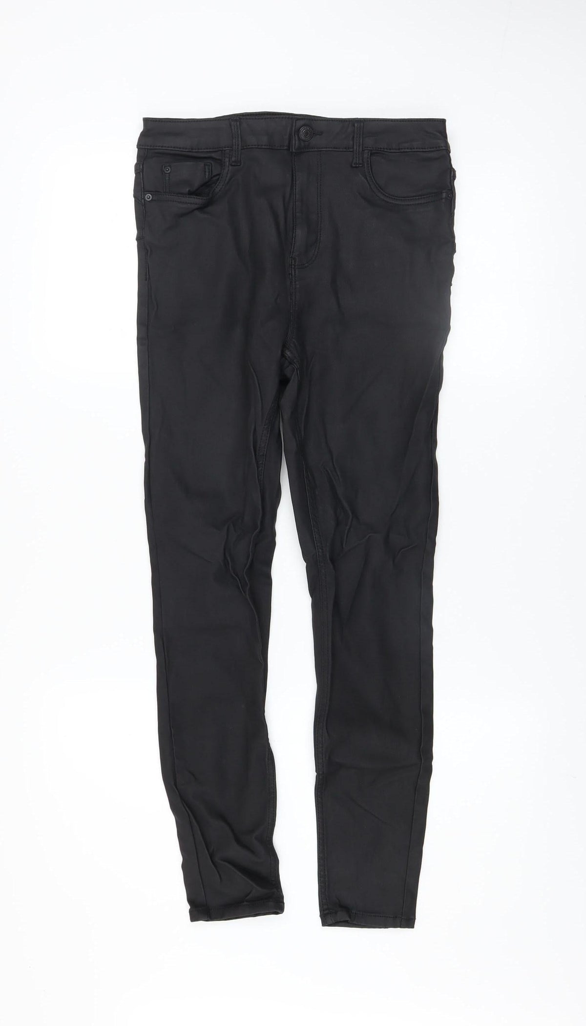 New Look Women's Black Lift & Shape Skinny Trousers Size 12