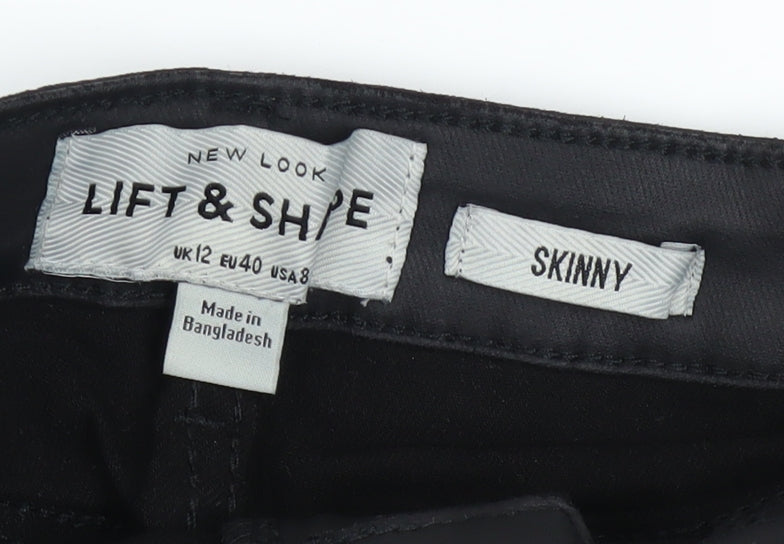 New Look Women's Black Lift & Shape Skinny Trousers Size 12