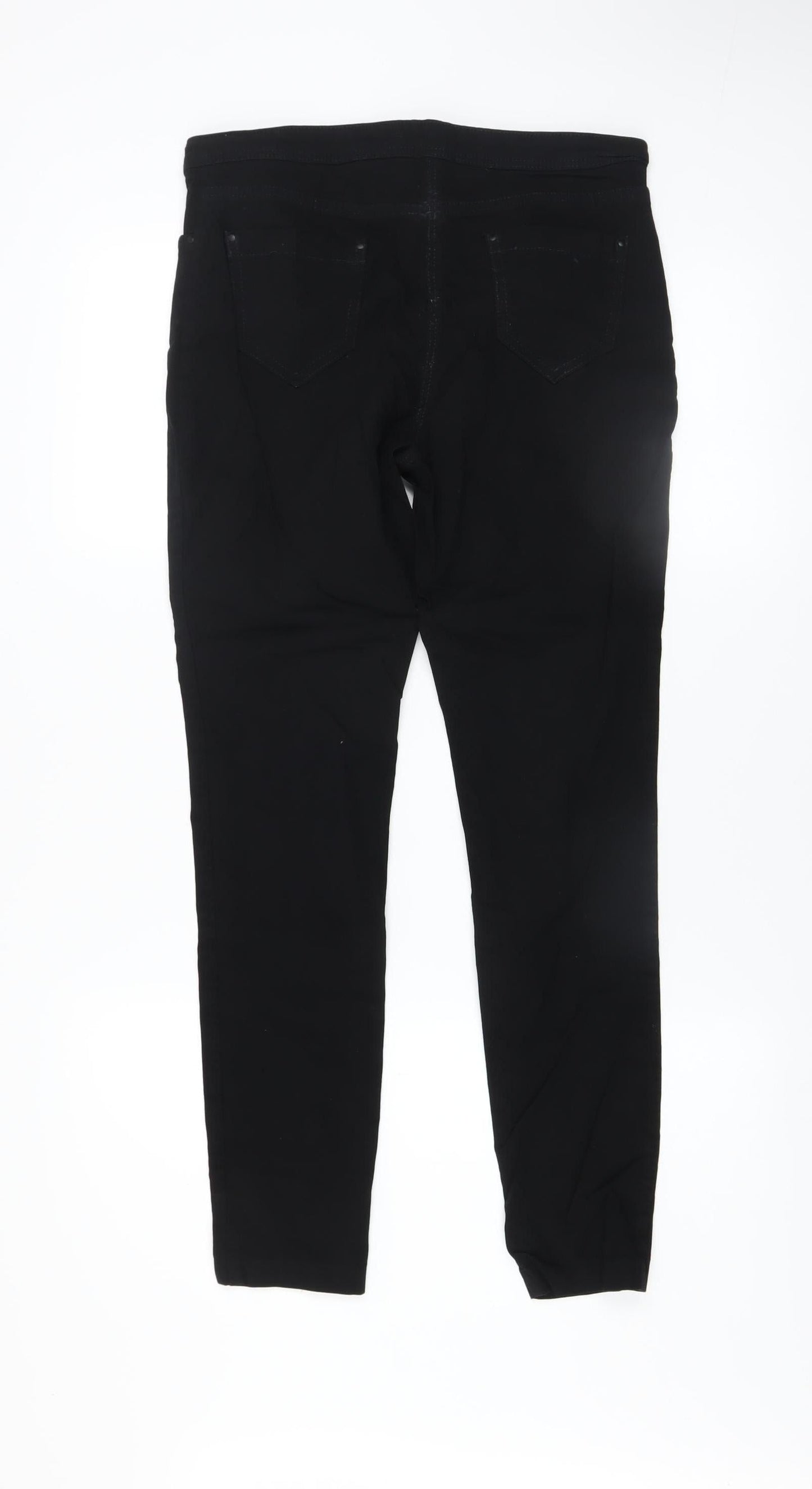 F&F Women Black Size 12 Skinny Jeans Stretch Mid Rise
