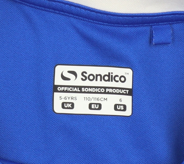 Sondico Boys Blue Short Sleeve Sports T-Shirt 5-6 Years