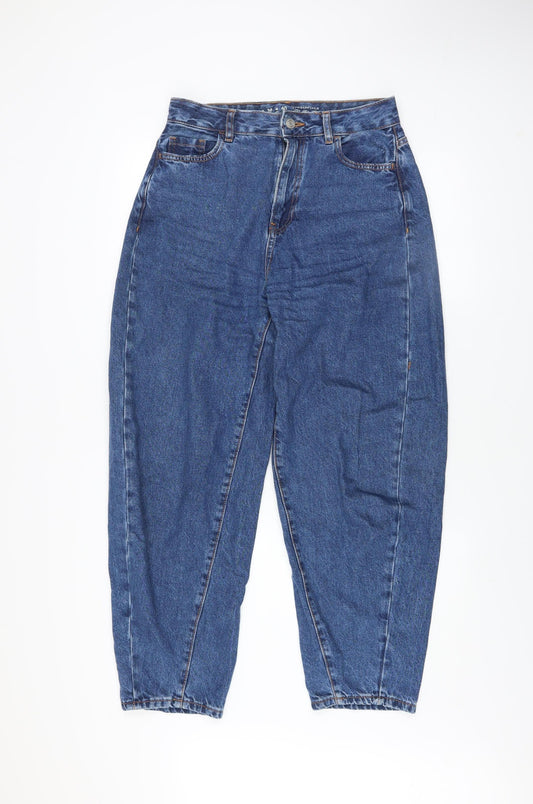 Primark Women’s Blue High Rise Mom Jeans Size 8 Relaxed Fit Denim