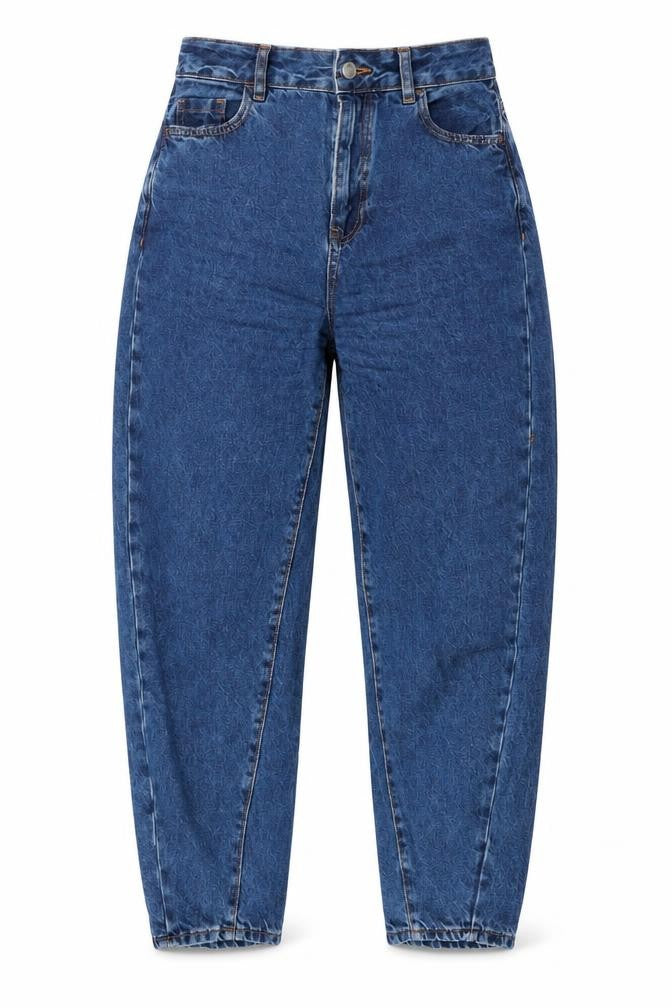Primark Women’s Blue High Rise Mom Jeans Size 8 Relaxed Fit Denim