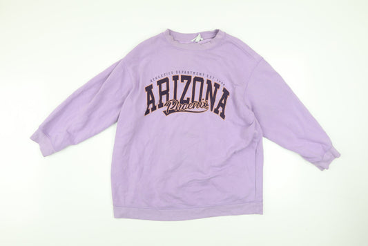 H&M Women’s Lilac Arizona Graphic Sweatshirt Size 14 Cotton Blend
