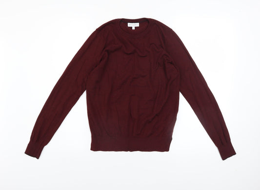 Warehouse Womens Red Size 10 Crew Neck Knit Pullover Jumper