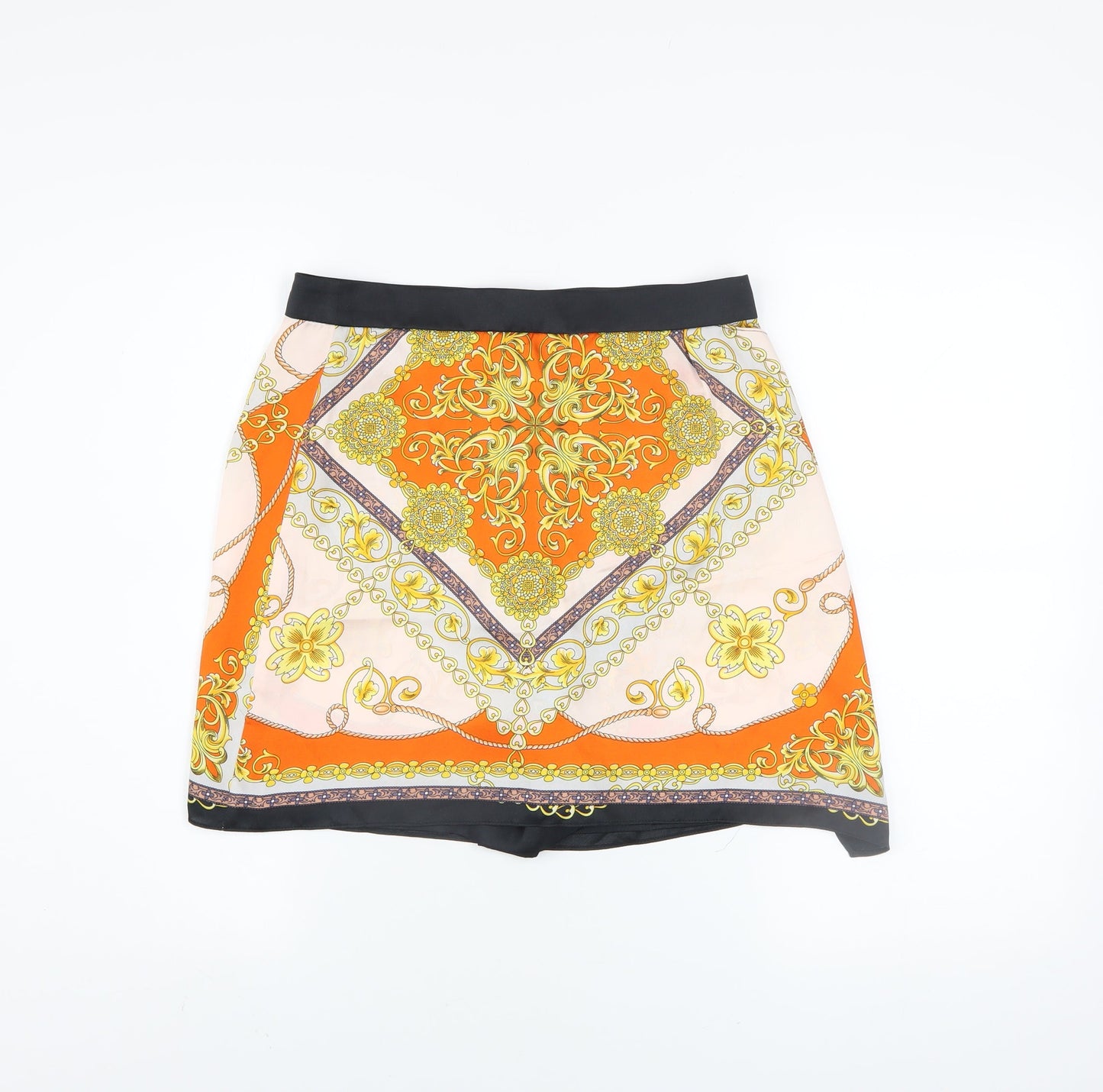 Zara Woman Multicoloured A-Line Satin Skirt S Women’s Retro Style