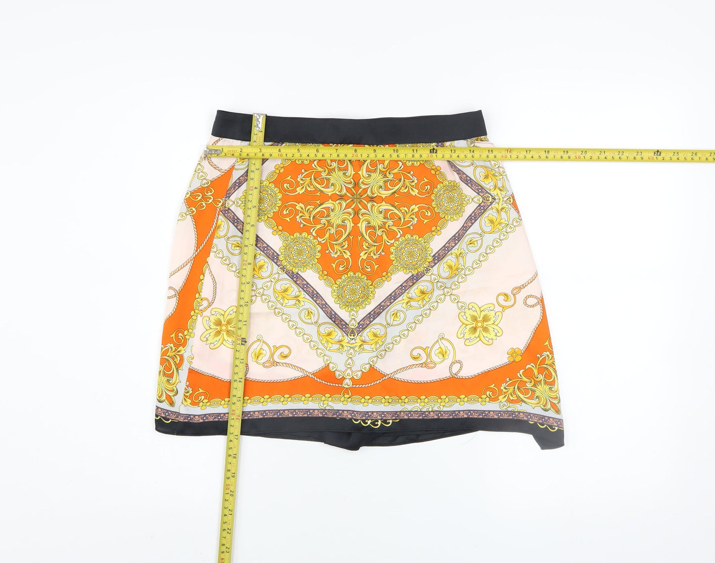 Zara Woman Multicoloured A-Line Satin Skirt S Women’s Retro Style