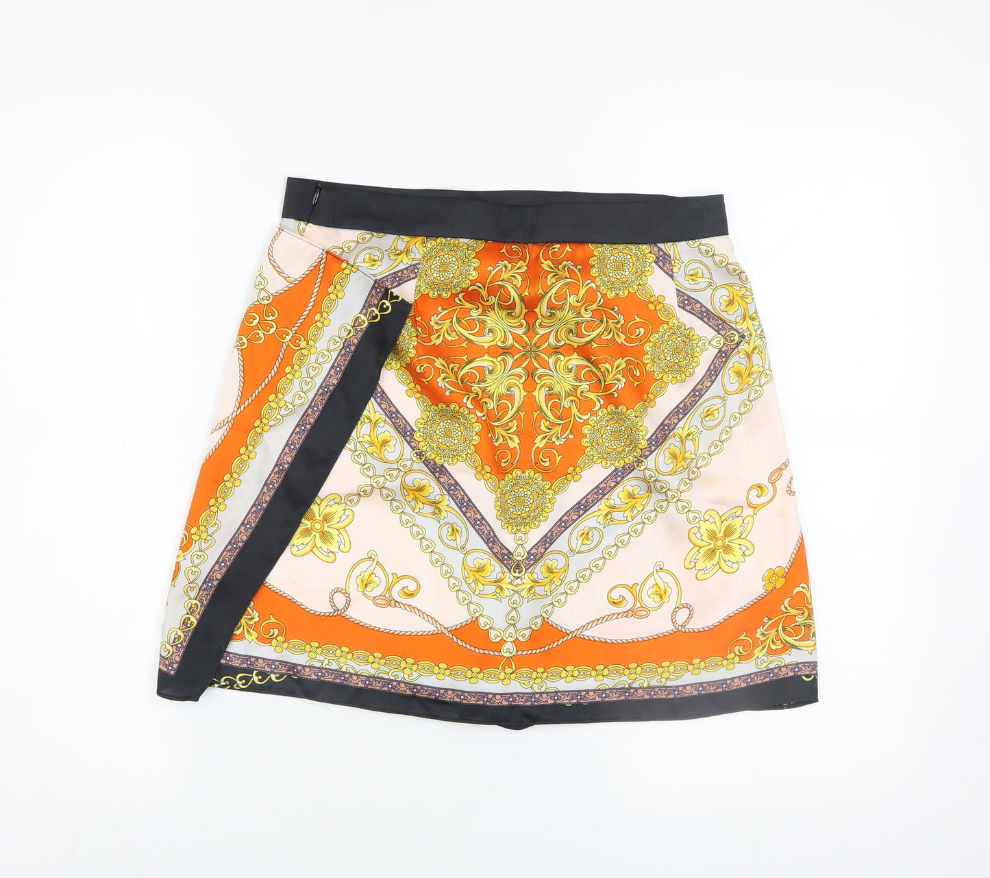Zara Woman Multicoloured A-Line Satin Skirt S Women’s Retro Style