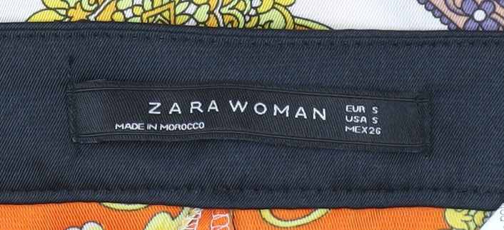 Zara Woman Multicoloured A-Line Satin Skirt S Women’s Retro Style
