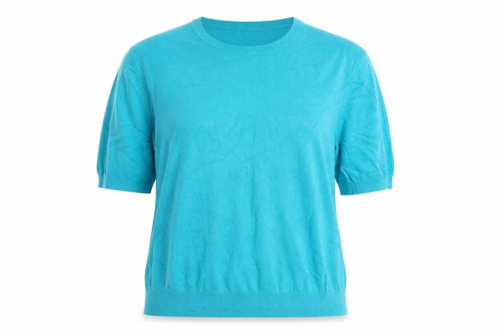St. Bernard Women’s Blue 2XL Pullover Knit Short Sleeve Jumper