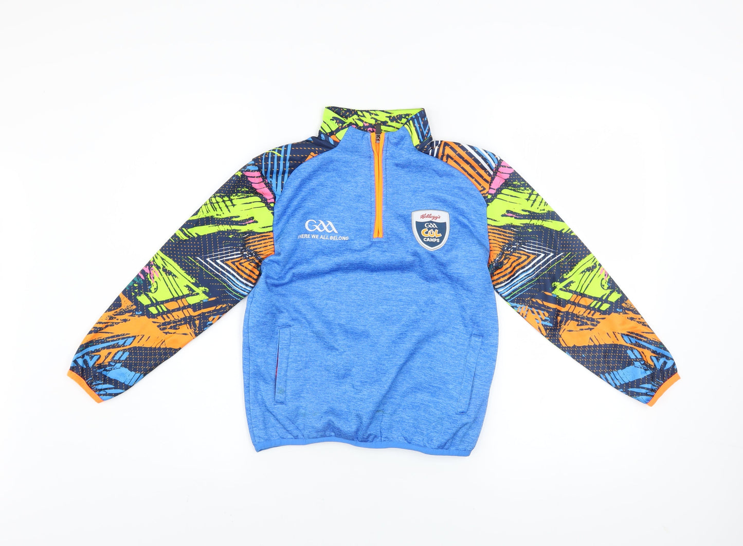 Azzurri Boys Blue 2 Years 1/4 Zip Sports Sweatshirt GAA Cool Camps