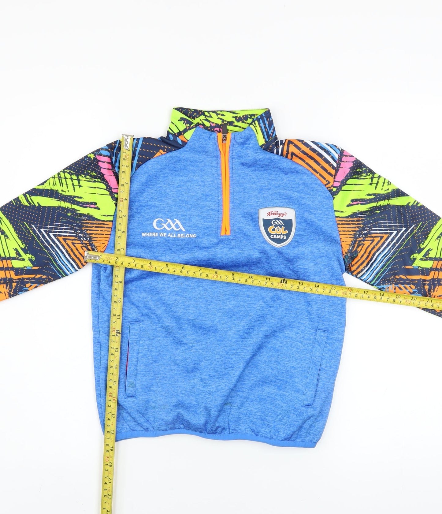 Azzurri Boys Blue 2 Years 1/4 Zip Sports Sweatshirt GAA Cool Camps