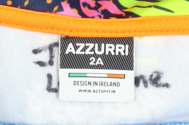 Azzurri Boys Blue 2 Years 1/4 Zip Sports Sweatshirt GAA Cool Camps