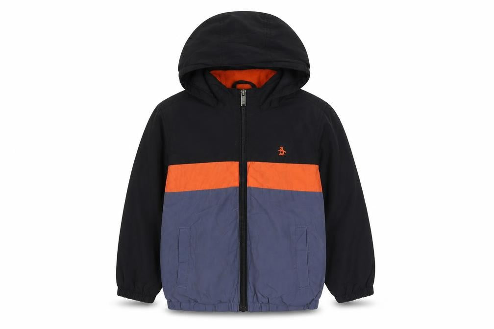 Penguin Boys Multicoloured 6-7 Years Hooded Puffer Jacket