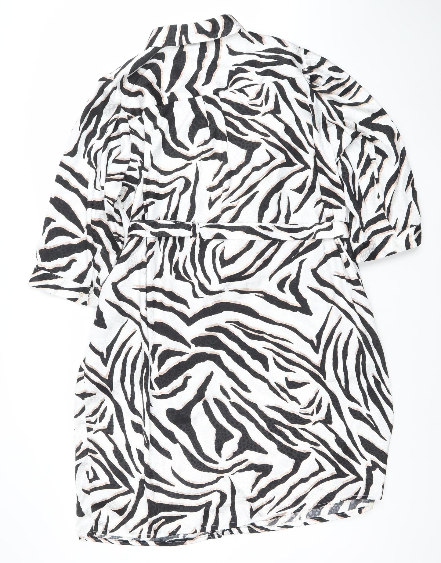 Dunnes Women’s Zebra Print Wrap Dress XL Sleeveless V-Neck
