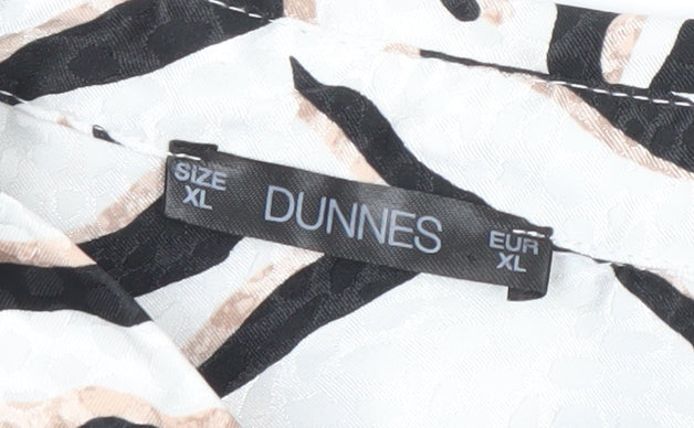 Dunnes Women’s Zebra Print Wrap Dress XL Sleeveless V-Neck