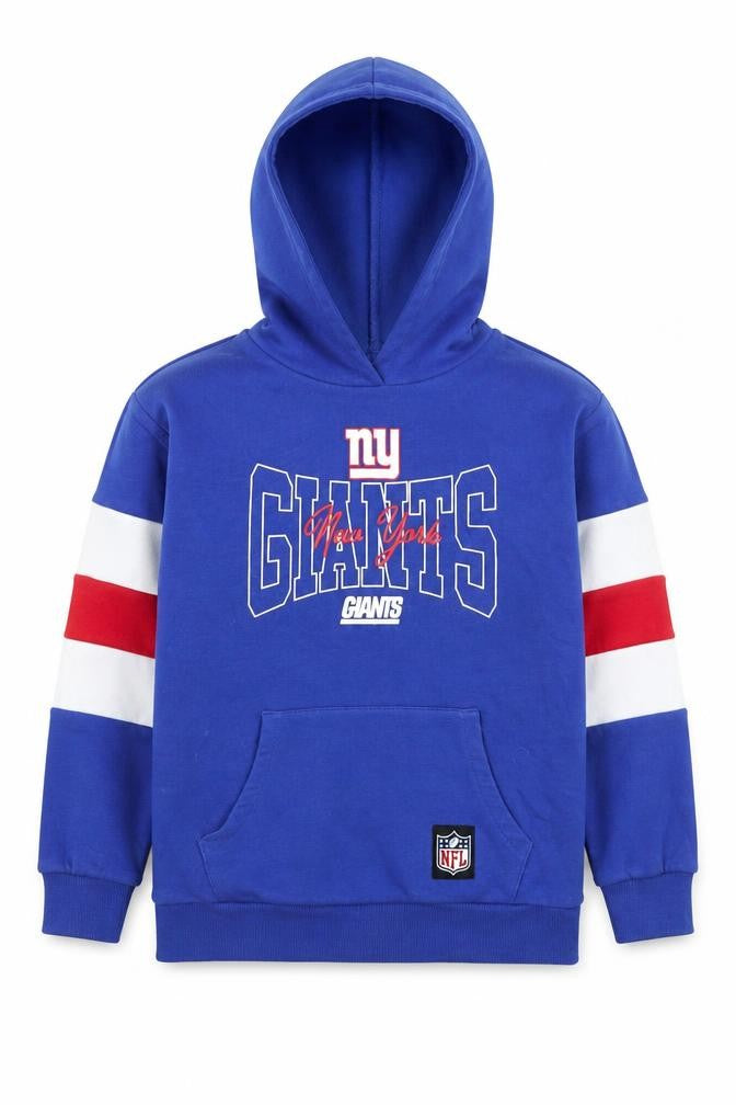 NFL Boys Blue 10-11 Years New York Giants Pullover Hoodie