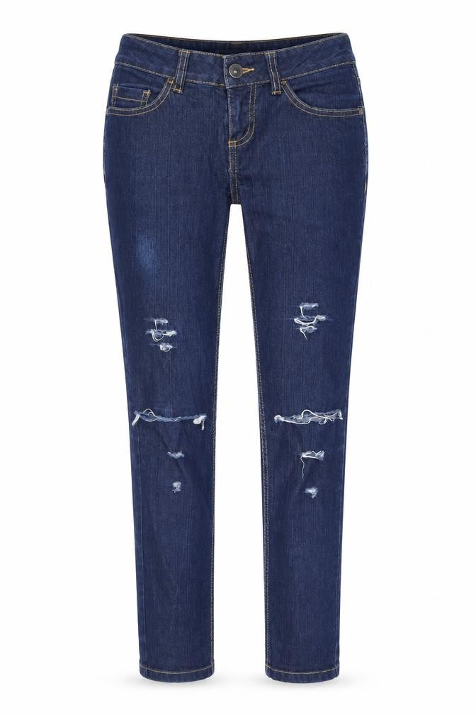 C&A Women’s Blue Distressed Skinny Denim Jeans Size 8