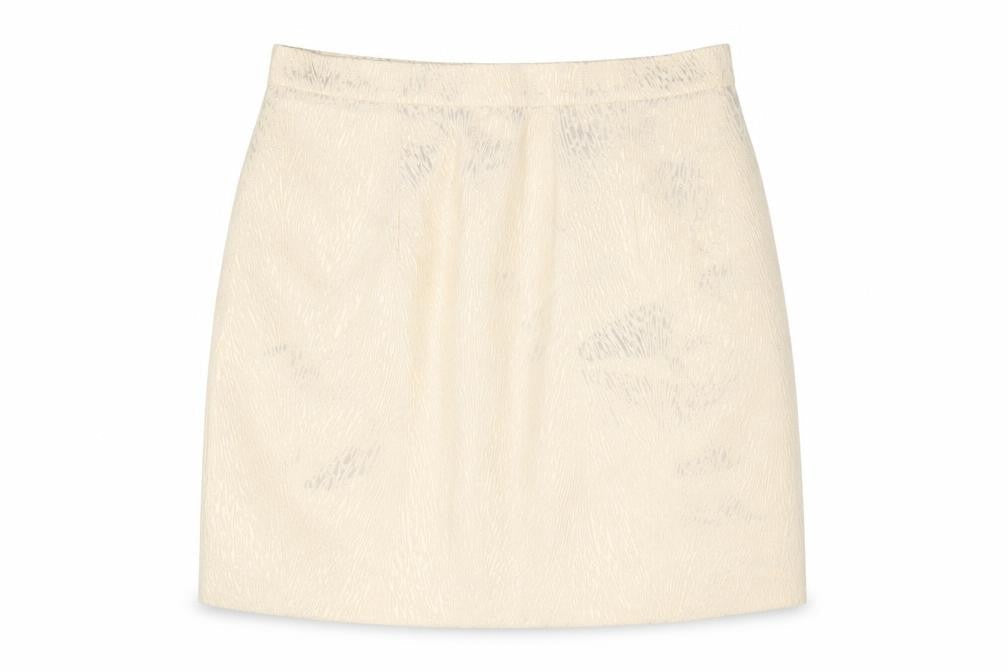 River Island Women’s Beige Size 12 Pencil Jacquard Skirt