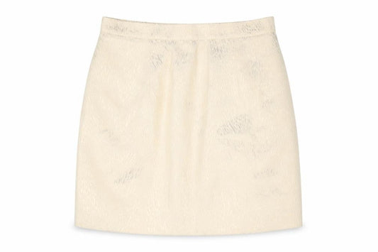 River Island Women’s Beige Size 12 Pencil Jacquard Skirt