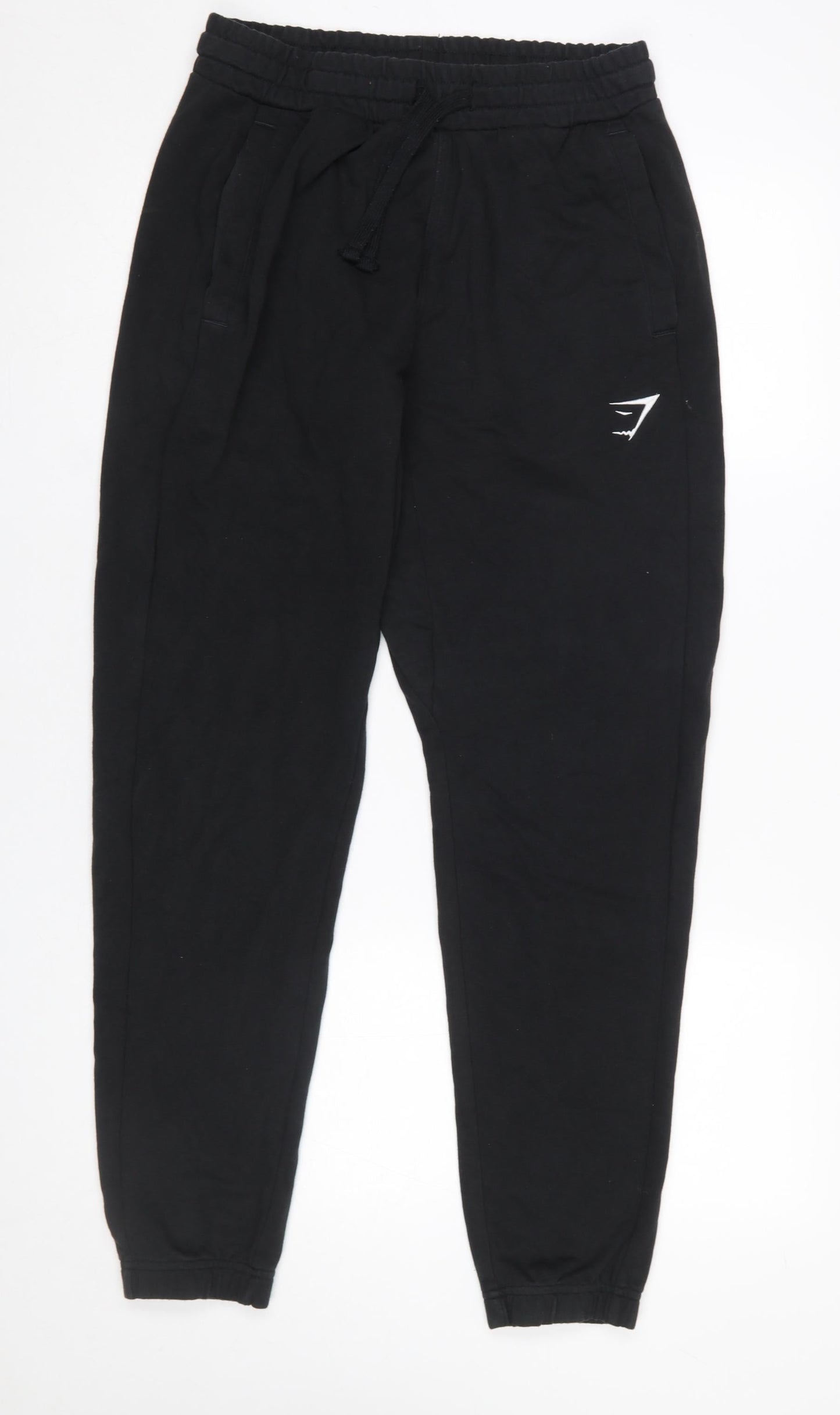 Gymshark Women Black Jogger Trousers S Elastic Waist Comfy Fit