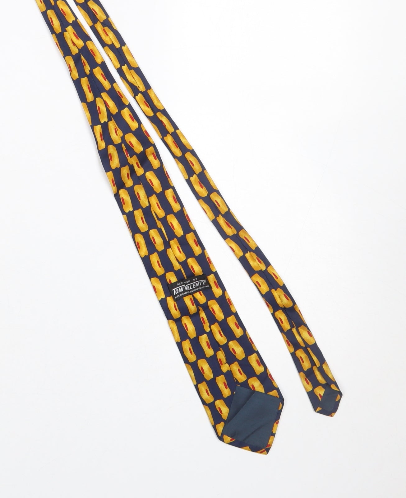 Toni Valente Men's Multicoloured Abstract Silk Tie