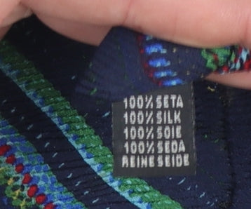 Da Vinci Men's Multicoloured Striped 100% Silk Tie Made in Italy