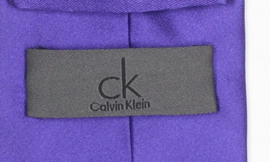 Calvin Klein Men's Purple Silk Slim Tie