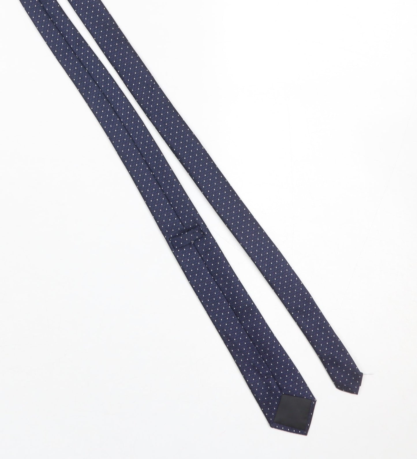 Burton Menswear London Men's Blue Polka Dot Slim Tie One Size