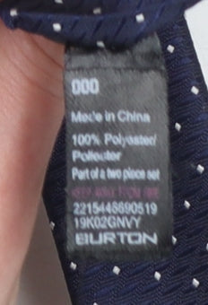 Burton Menswear London Men's Blue Polka Dot Slim Tie One Size