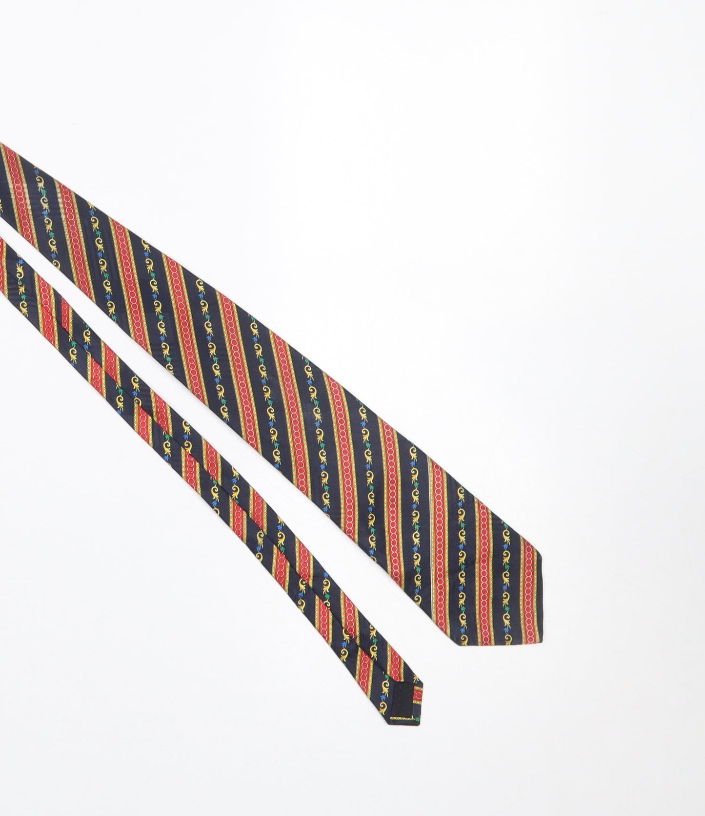 Gibson Price Men's Multicoloured Striped Silk Tie Pointed End