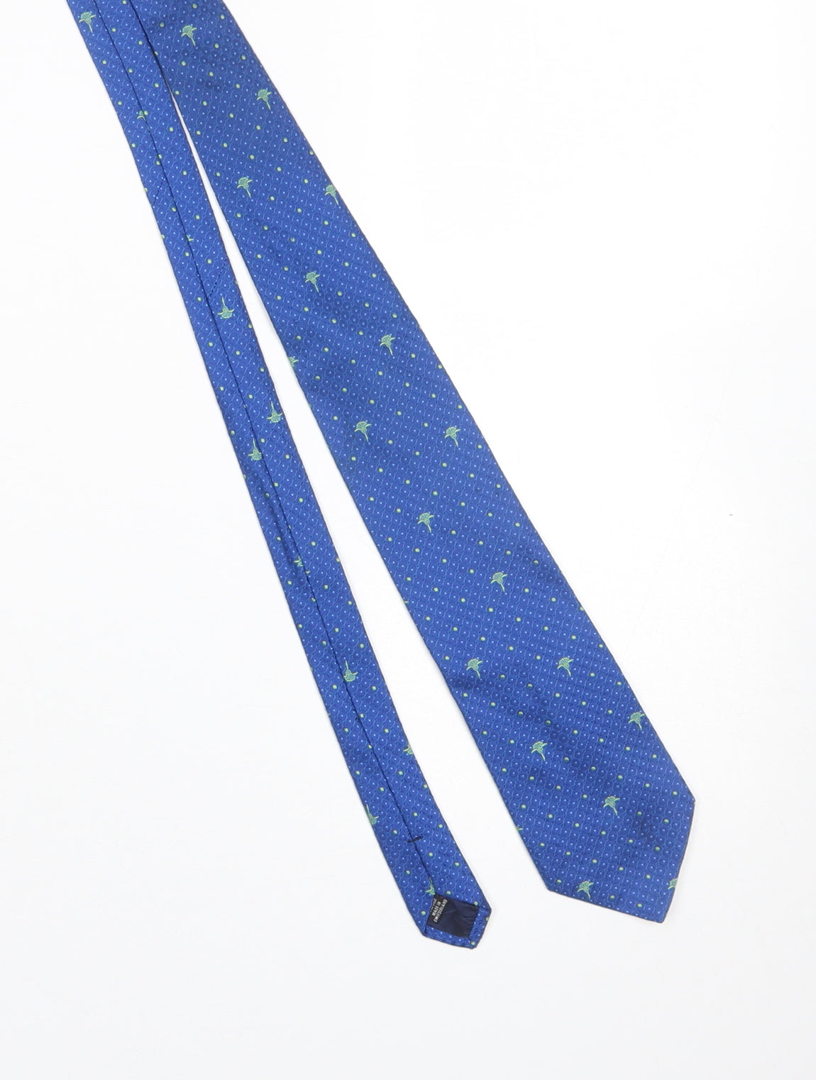 JOOP! Men's Blue Geometric Woven Silk Designer Tie One Size
