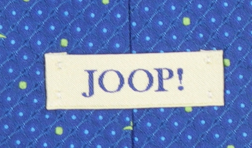JOOP! Men's Blue Geometric Woven Silk Designer Tie One Size