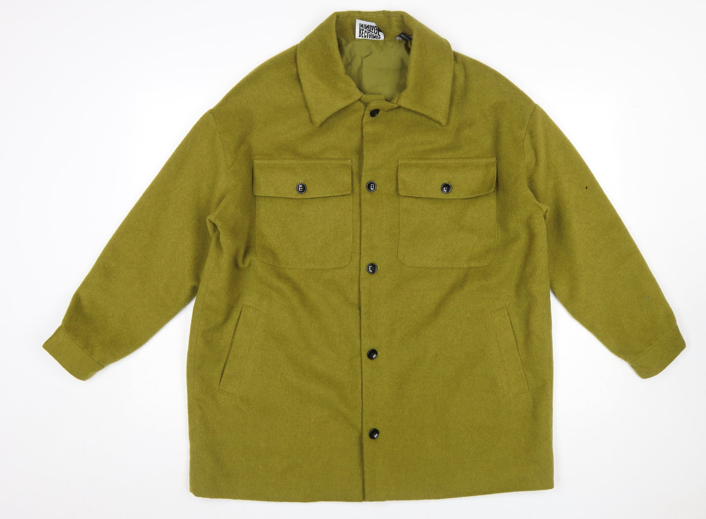 Reclaimed Vintage Men’s Green Wool Blend Button Jacket Size S