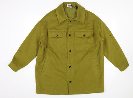 Reclaimed Vintage Men’s Green Wool Blend Button Jacket Size S