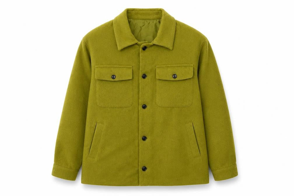 Reclaimed Vintage Men’s Green Wool Blend Button Jacket Size S