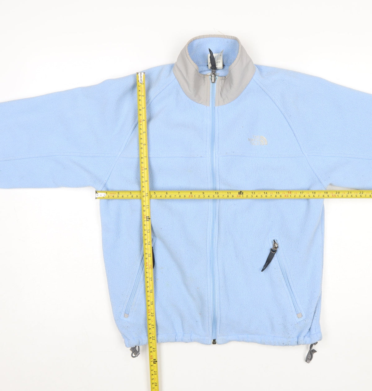 The North Face Boys Blue Fleece Full Zip Jacket L Youth Outdoor