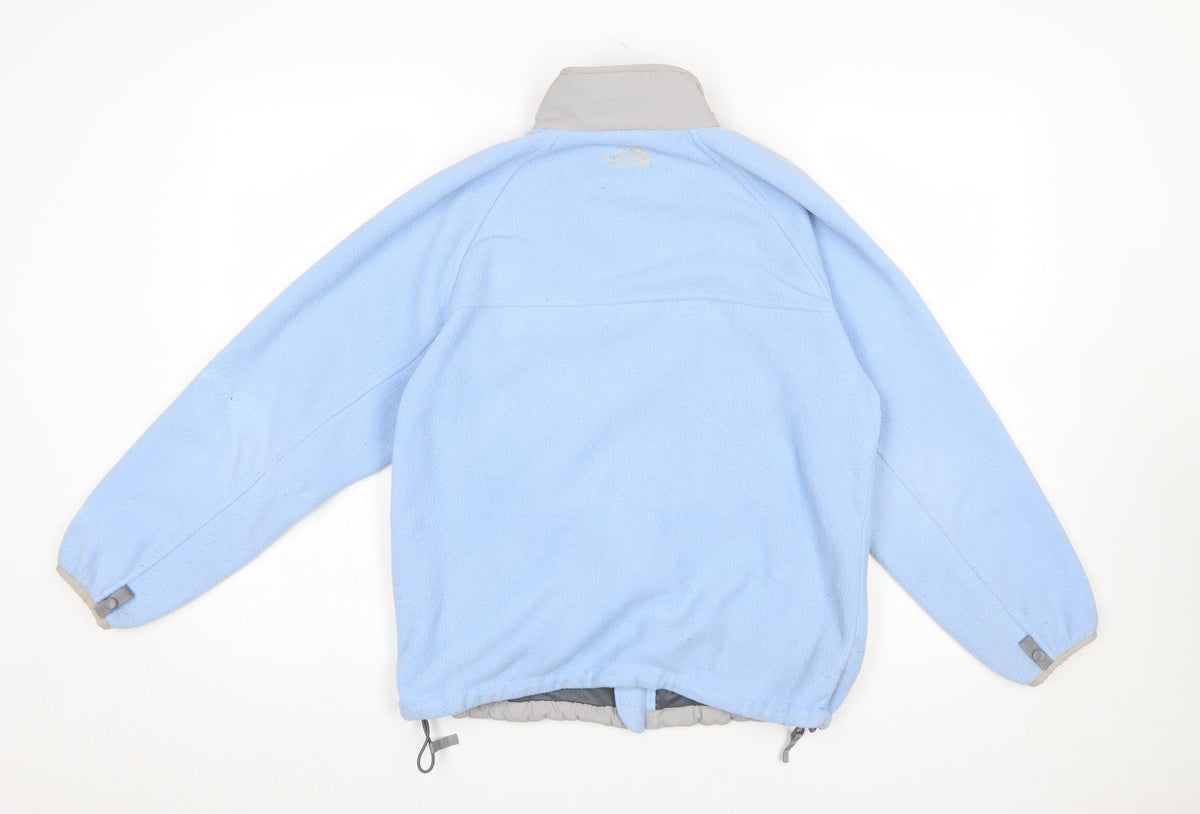 The North Face Boys Blue Fleece Full Zip Jacket L Youth Outdoor