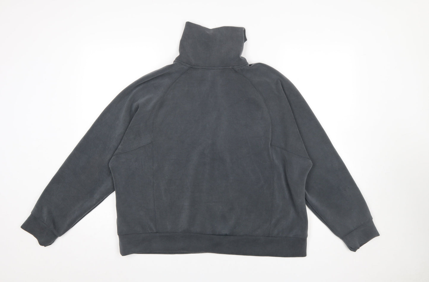 Dunnes Women’s Charcoal 1/2 Zip High Neck Pullover Sweatshirt Size L
