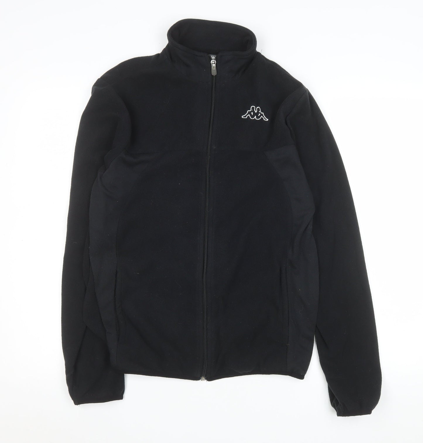 Kappa Men's Black Fleece Full Zip Jacket Medium Regular Fit