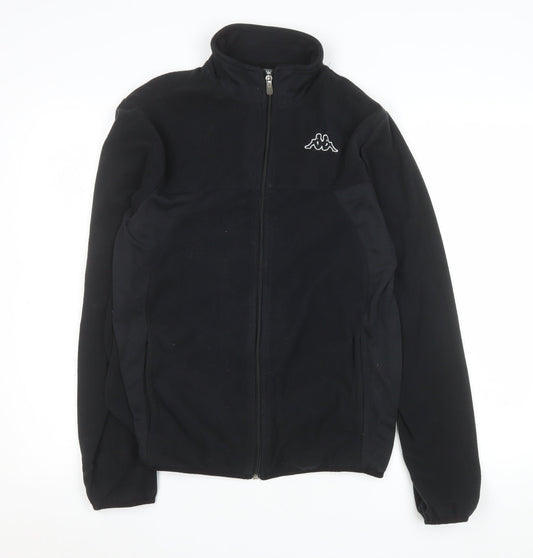 Kappa Men's Black Fleece Full Zip Jacket Medium Regular Fit