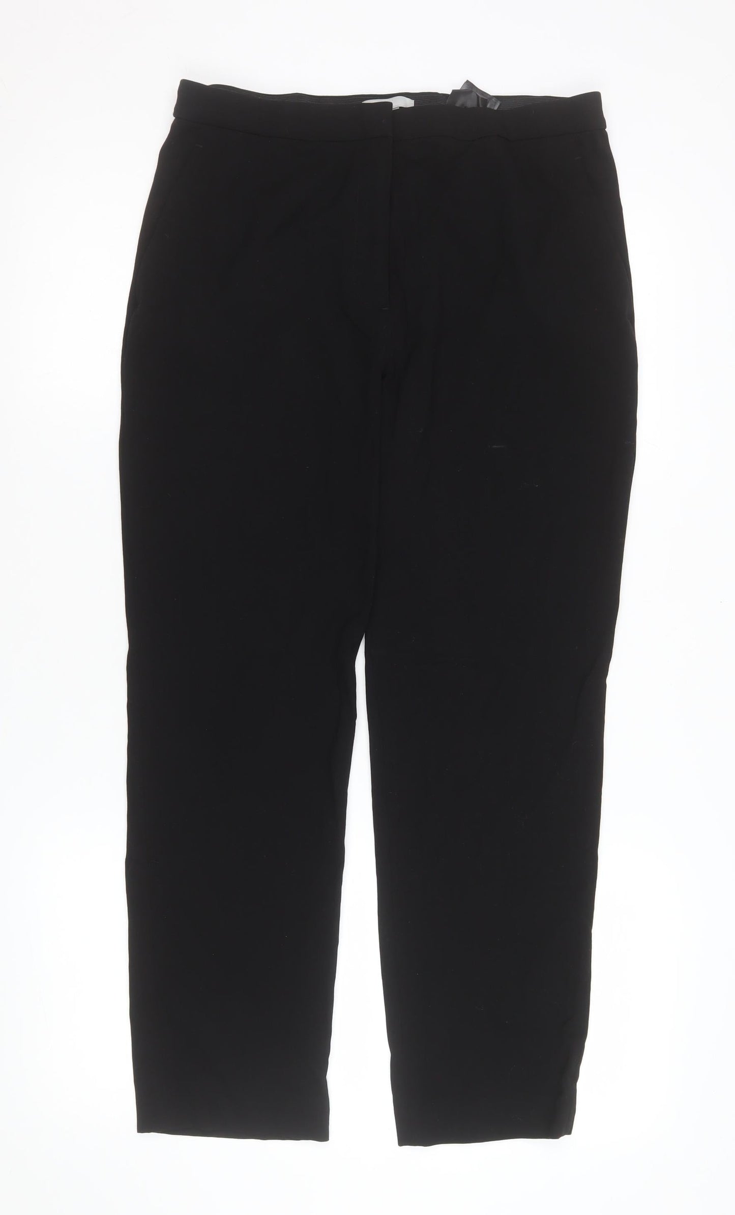 H&M Women's Black Slim Trousers Size 10 Stretch Workwear