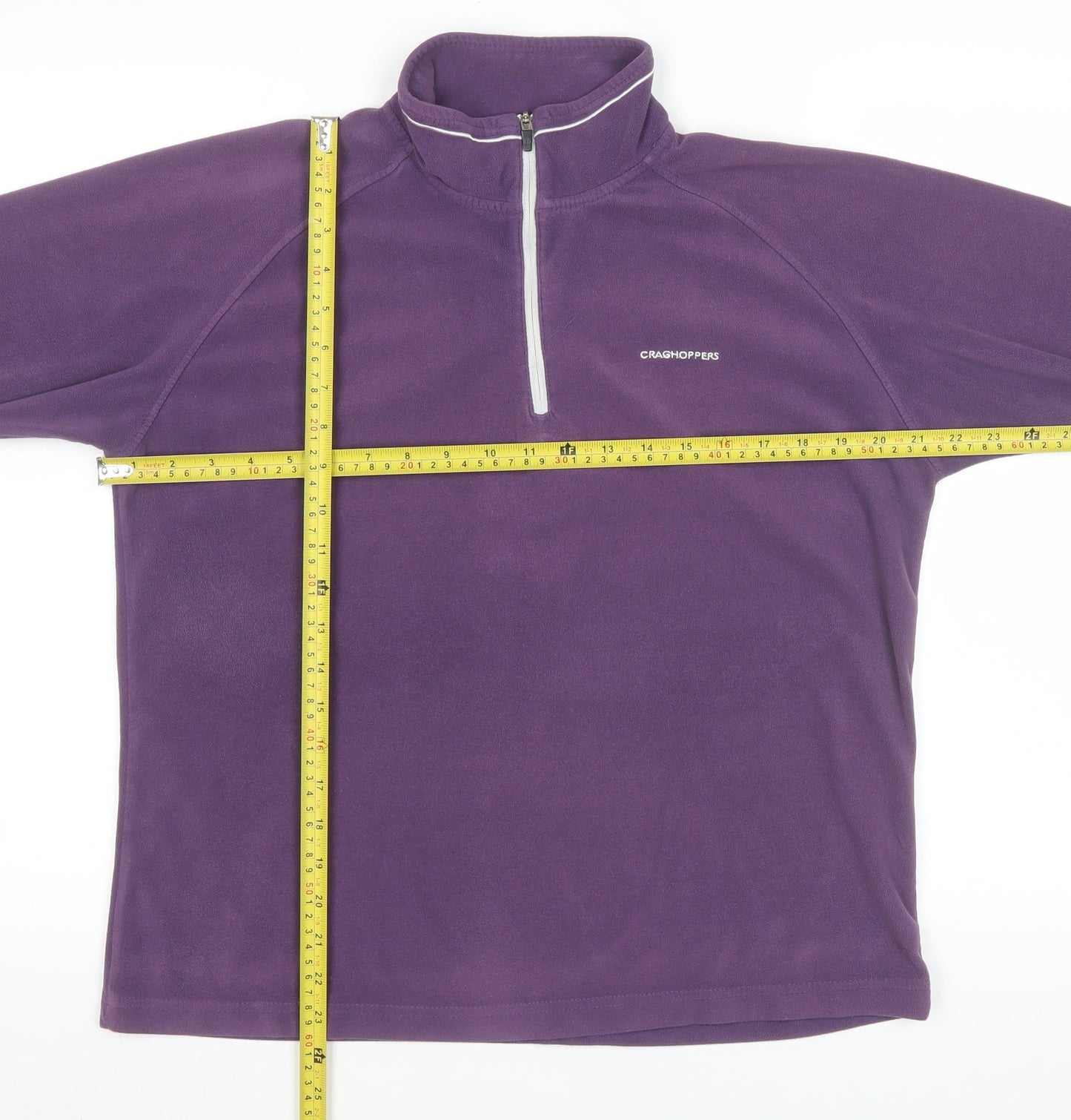 Craghoppers Women’s Purple Fleece 1/4 Zip Sweatshirt UK 14
