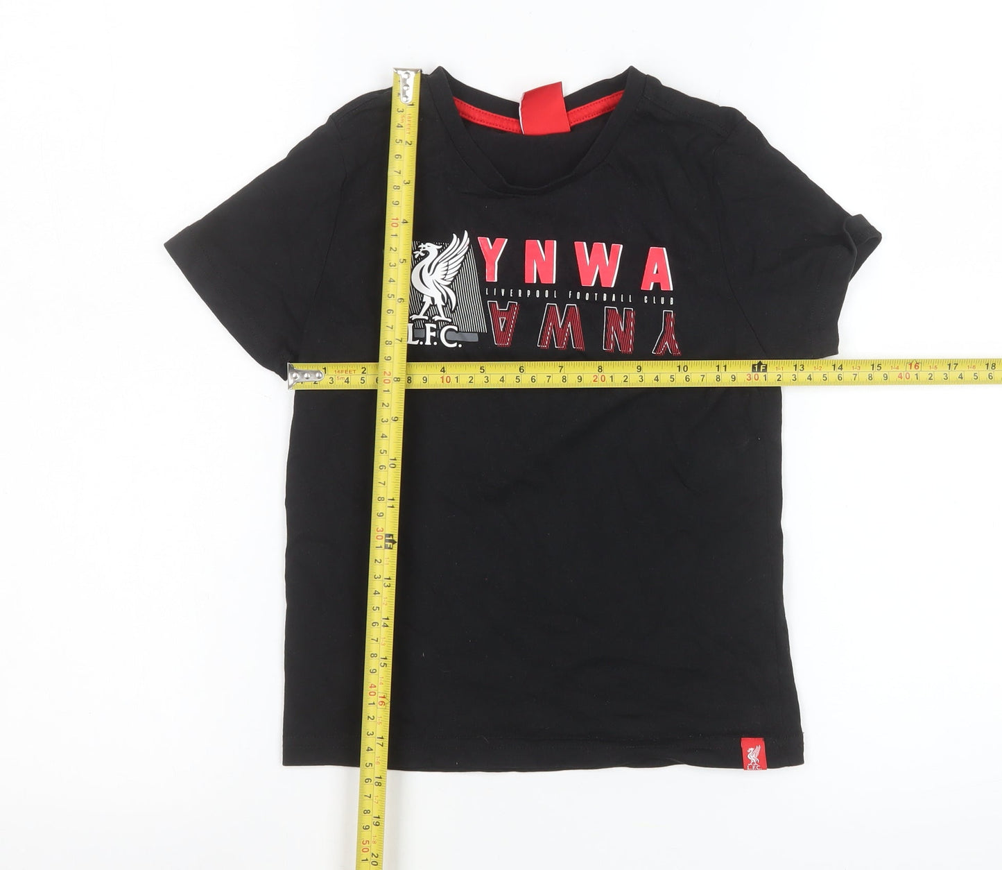 L.F.C. Boys Black 5-6 Years Logo Short Sleeve Cotton T-Shirt